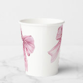 Sparkle Pink Coquette Bow 1. Pappbecher (Rechts)