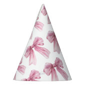 Sparkle Pink Coquette Bow 1. Partyhütchen (Links)