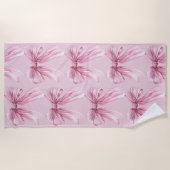 Sparkle Pink Coquette Bow 1. Strandtuch (Vorderseite)