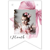 Sparkle Pink Coquette Bow 1. Wimpelkette (Zweite Fahne)