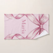 Sparkle Pink Coquette Bow 1st Handtuch (Handtuch)