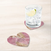 Sparkle Pink Cream Gold Cowgirl Cowhide Birthday Untersetzer (Vor Ort)