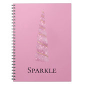 Sparkle Pink Gold Glam Unicorn Notizblock (Vorderseite)