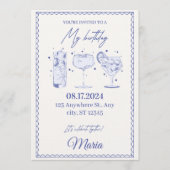 Sparkle & Pop! Editable Birthday Bash Invitation Einladung (Vorderseite)