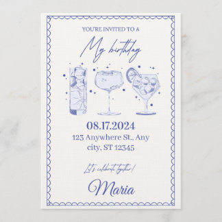 Sparkle & Pop! Editable Birthday Bash Invitation Einladung