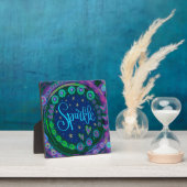 Sparkle Pretty Floral Whimsical Inspiration Easel Fotoplatte (InSitu)