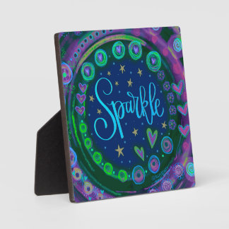 Sparkle Pretty Floral Whimsical Inspiration Easel Fotoplatte