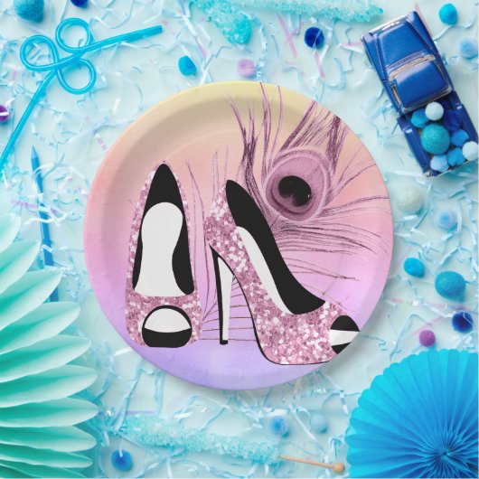 Sparkle Pumps Extravagant Pappteller (Party)