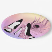 Sparkle Pumps Extravagant Pappteller (Schrägansicht)