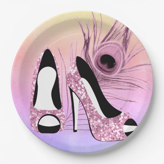 Sparkle Pumps Extravagant Pappteller (Vorderseite)