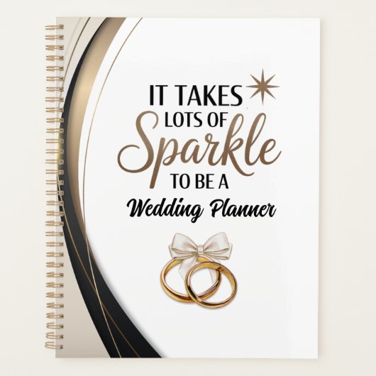 Sparkle Quote Geschenk für Hochzeitsplaner Planer (Vorderseite)