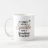 Sparkle Quote Geschenk zum Lesen Т Lehrers Kaffeetasse (Links)