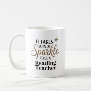 Sparkle Quote Geschenk zum Lesen Т Lehrers Kaffeetasse