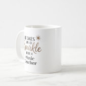 Sparkle Quote Gift für Musiklehrer Kaffeetasse (Vorderseite Links)