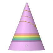 Sparkle Rainbow Unicorn Party Hat Partyhütchen (Links)