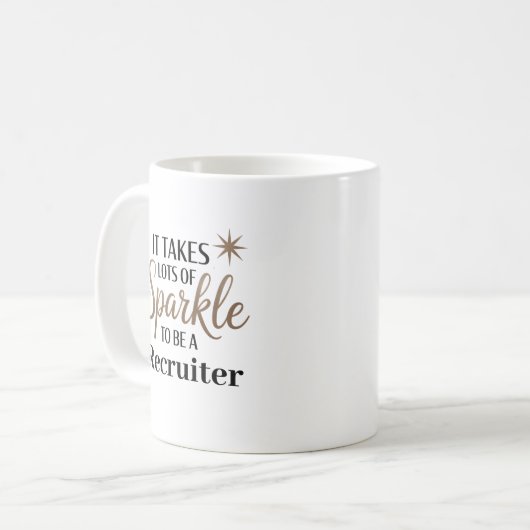 Sparkle Recruiter Kaffeetasse (Vorderseite Links)