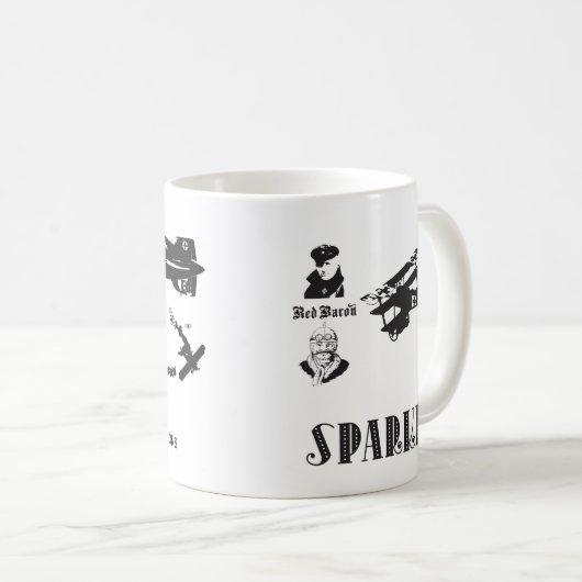 SPARKLE Red Baron & Hindenburg Kaffeetasse (VorderseiteRechts)