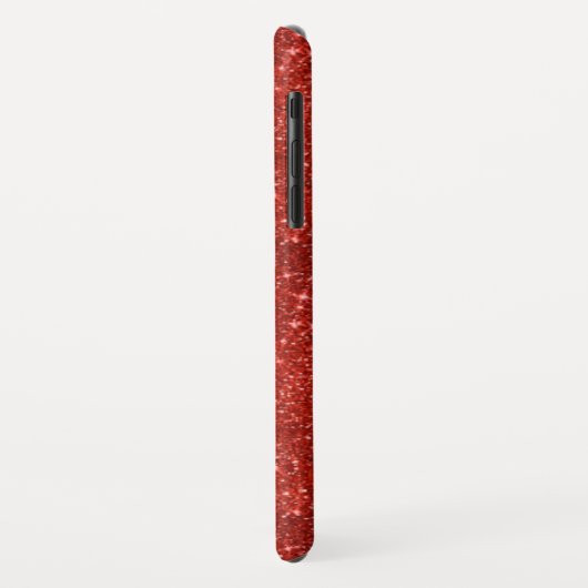 Sparkle Red Case-Mate iPhone Hülle (Hinten/Links)