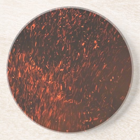 Sparkle Red Fire Getränkeuntersetzer (Vorne)