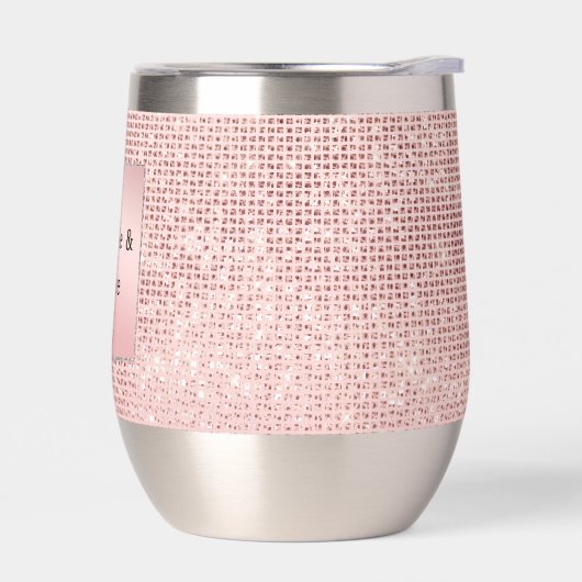 Sparkle Rose Gold Glam Brown Glitzer (Links)