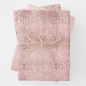 Sparkle Rose Gold Glam Geschenkpapier Set (Beispiel)