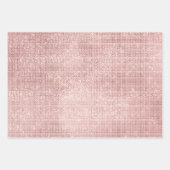 Sparkle Rose Gold Glam Geschenkpapier Set (Vorderseite)