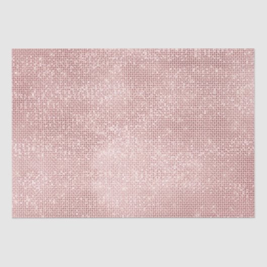 Sparkle Rose Gold Glam Seidenpapier (Vorderseite)