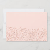 Sparkle Rose Gold Glitzer Kleid Chic Sweet 16 Einladung (Rückseite)