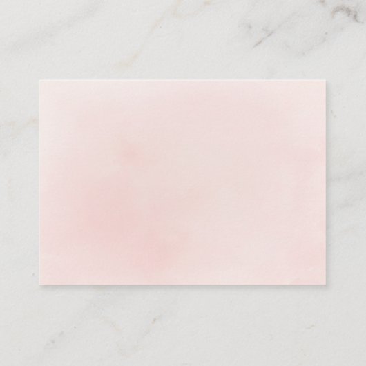 Sparkle Rose Gold Glitzer und Blumenbücher wünsche Begleitkarte (Rückseite)