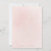 Sparkle Rose Gold Glitzer und Blüte 3. Einladung (Rückseite)