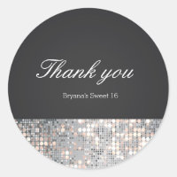 Sparkle Sequins Glam Black Gastgeschenk Hochzeit S