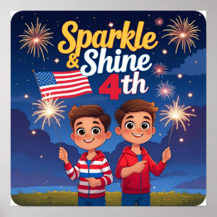 Sparkle & Shine 4. Festival Poster Print