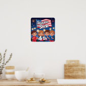 Sparkle & Shine 4th Celebration Poster Download (Küche)