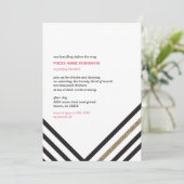 Sparkle & Shine - Junggeselinnen-Abschied Einladung (Stehend Vorderseite)