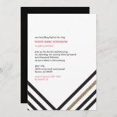 Sparkle & Shine - Junggeselinnen-Abschied Einladung (Vorne/Hinten)