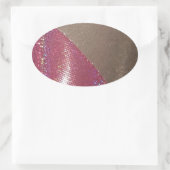 Sparkle & Shine Ovaler Aufkleber (Tasche)