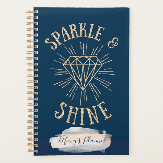 Sparkle & Shine Personalisierter Planer (Vorderseite)