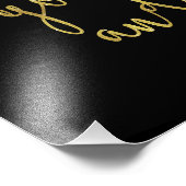 Sparkle Shine Quote Imitate Gold Foil Glitzer Fotodruck (Ecke)