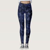 Sparkle Silver Glam Butterflies  Leggings (Vorderseite)