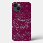 Sparkle Silver Glitzer Case-Mate iPhone Hülle (Rückseite)