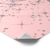 Sparkle Silver Glitzer Poster (Ecke)