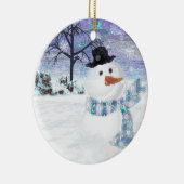 Sparkle Snowman Keepake Ornament (Rechts)