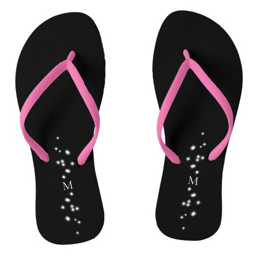 Sparkle Sparkle Little Star Black Starlight Badesandalen (Fußbett)