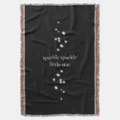 Sparkle Sparkle Little Star Black Starlight Decke (Vorderseite Vertikal)