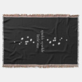 Sparkle Sparkle Little Star Black Starlight Decke (Vorderseite)