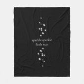Sparkle Sparkle Little Star Black Starlight Fleecedecke (Vorderseite)