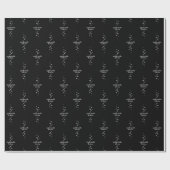 Sparkle Sparkle Little Star Black Starlight Geschenkpapier (Flach)