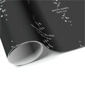 Sparkle Sparkle Little Star Black Starlight Geschenkpapier (Rolleneckpunkt)