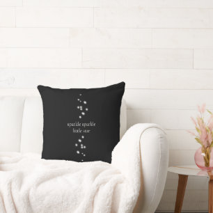 Sparkle Sparkle Little Star Black Starlight Kissen