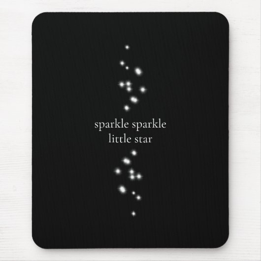 Sparkle Sparkle Little Star Black Starlight Mousepad (Vorne)